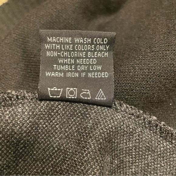 Studio by Omega Black Grey Sweater  3/4 Zip Pullover NWT - Picture 7 of 8